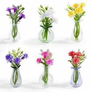 Mini Vase Magnets for Fridge,6 Pcs Cute Glass Magnetic Vases for Refrigerator Kitchen Locker Office Mini Vase Magnets for Fridge,6 Pcs Cute Glass Magnetic Vases for Refrigerator Kitchen Locker Office