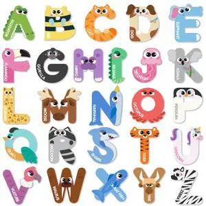 Magnetic Letters, Animal Alphabet Fridge Magnets for Toddlers 3 4 5 Years Old, 26 Uppercase Refrigerator Magnets, Large Size ABC Educational Spelling Learning Toys for Kids Magnetic Letters, Animal Alphabet Fridge Magnets for Toddlers 3 4 5 Years Old, 26 Uppercase Refrigerator Magnets, Large Size ABC Educational Spelling Learning Toys for Kids