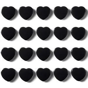 Fridge Magnets - 20PCS Cute Refrigerator Magnets, Decorative Mini Strong Magnets for Whiteboard, Locker, Photo & Map - Black Small Heavy Duty Magnet for Home Office School Kitchen (Heart) Fridge Magnets - 20PCS Cute Refrigerator Magnets, Decorative Mini Strong Magnets for Whiteboard, Locker, Photo & Map - Black Small Heavy Duty Magnet for Home Office School Kitchen (Heart)