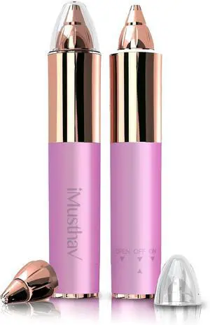 Eyebrow Trimmer for Women, Precise & Painless Eyebrow Razor with LED Light, Electric Facial Hair Remover for Flawless Brows, Lip & Face, Battery Operated, Travel-Friendly, Gold-Plated Design Eyebrow Trimmer for Women, Precise & Painless Eyebrow Razor with LED Light, Electric Facial Hair Remover for Flawless Brows, Lip & Face, Battery Operated, Travel-Friendly, Gold-Plated Design