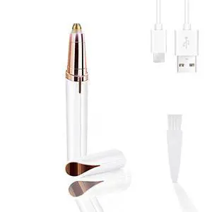 USB Rechargeable Portable Electric Eyebrow Trimmer Pen for wemen,Eyebrow Hair Remover for face Fingers Legs Mouth, Safe Eyebrow Shaver Razor Tool Painless Precision(White) USB Rechargeable Portable Electric Eyebrow Trimmer Pen for wemen,Eyebrow Hair Remover for face Fingers Legs Mouth, Safe Eyebrow Shaver Razor Tool Painless Precision(White)