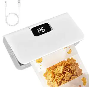 Mini Bag Sealer, Rechargeable Portable Heat Sealer for Chips & Mylar Bags | 6 heat levels with LED display, USB-C, 1600mAh battery, Magnetic storage, Built-in cutter, Seals chips, mylar & plastic Mini Bag Sealer, Rechargeable Portable Heat Sealer for Chips & Mylar Bags | 6 heat levels with LED display, USB-C, 1600mAh battery, Magnetic storage, Built-in cutter, Seals chips, mylar & plastic