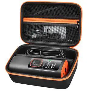 Tire Inflator Case for WARWOLF, for Powools, for VacLife | Room for Air Hose, Nozzles and Cables, Dual Zippers and Carry Handle for Car Trunks, Road Trips and Garage Storage - Black Tire Inflator Case for WARWOLF, for Powools, for VacLife | Room for Air Hose, Nozzles and Cables, Dual Zippers and Carry Handle for Car Trunks, Road Trips and Garage Storage - Black