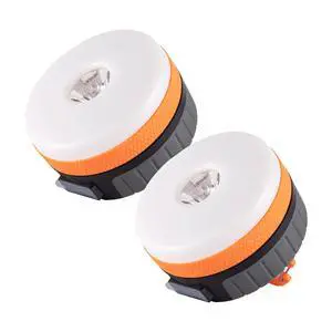 LED Camping Lighting Fixture, Rechargeable Portable, Magnetic | Camping Lantern for Emergency, Hurricane, Outage, Charger for Mobile, 2200 mAh, Orange, 2 Pack LED Camping Lighting Fixture, Rechargeable Portable, Magnetic | Camping Lantern for Emergency, Hurricane, Outage, Charger for Mobile, 2200 mAh, Orange, 2 Pack