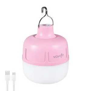 20W LED Camping Lantern Rechargeable, 1200LM Camping Light, 3000mAh Portable Tent Light , IP65 Waterproof Flashlight Lanterns for Emergencies ,Power Outages,Hiking (Pink) 20W LED Camping Lantern Rechargeable, 1200LM Camping Light, 3000mAh Portable Tent Light , IP65 Waterproof Flashlight Lanterns for Emergencies ,Power Outages,Hiking (Pink)