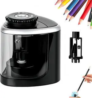 Electric Pencil Sharpener, 2026 New Automatic Pencil Sharpeners, | High-Speed Operated Pencil Sharpener for Colored Pencils, Auto Stop, Super Sharp & Fast, Small & Portable Electric Pencil Sharpener, 2026 New Automatic Pencil Sharpeners, | High-Speed Operated Pencil Sharpener for Colored Pencils, Auto Stop, Super Sharp & Fast, Small & Portable