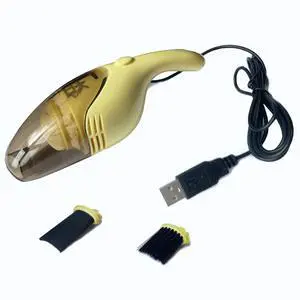 Lightweight Mini Vacuum with Strong Suction - Perfect for Keyboard, Desktop Dust Removal (Yellow) Lightweight Mini Vacuum with Strong Suction - Perfect for Keyboard, Desktop Dust Removal (Yellow)