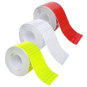 3 Rolls Reflective Tape Outdoor Waterproof, Reflective Warning Tape, Trailer Reflectors, Safety Reflective Strips, Nighttime Reflective Stickers, for Car Bike Baby Stroller Helmet, 1 Inch x 30 Ft 3 Rolls Reflective Tape Outdoor Waterproof, Reflective Warning Tape, Trailer Reflectors, Safety Reflective Strips, Nighttime Reflective Stickers, for Car Bike Baby Stroller Helmet, 1 Inch x 30 Ft