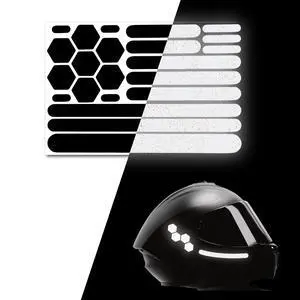 3M Reflective Black Stickers - Reflective Helmet Tape, Motorcycle Reflective Tape, Hi Viz Stickers for Helmets - Discreet Black Until Light Hits It (Regular Style, 2, Count) 3M Reflective Black Stickers - Reflective Helmet Tape, Motorcycle Reflective Tape, Hi Viz Stickers for Helmets - Discreet Black Until Light Hits It (Regular Style, 2, Count)