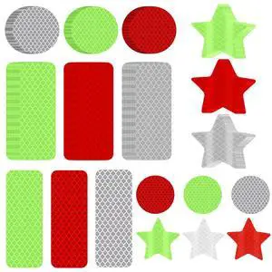 90 Pcs Safety Reflective Stickers, Warning Reflective Stickers, Waterproof Reflective Tape Stickers Night Visibility Adhesive Car Reflector Sticker for Motorcycle Bicycle Vehicle (3 colors,3 shapes) 90 Pcs Safety Reflective Stickers, Warning Reflective Stickers, Waterproof Reflective Tape Stickers Night Visibility Adhesive Car Reflector Sticker for Motorcycle Bicycle Vehicle (3 colors,3 shapes)