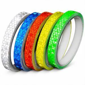Reflective Tapes 5 Colors Night Safety Waterproof Warning Stickers | Safety Adhesive Tape for Outdoor Use, Bicycle Rim Reflector, Reflective Tape for Bike, Trailer, Motorcycle,Fishing Gear Reflective Tapes 5 Colors Night Safety Waterproof Warning Stickers | Safety Adhesive Tape for Outdoor Use, Bicycle Rim Reflector, Reflective Tape for Bike, Trailer, Motorcycle,Fishing Gear