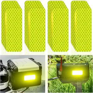 Reflective Stickers Super Reflection, Safety Reflective Tape for Car Trailer Truck Bike Motorcycle, 20 Pcs Fluorescent Yellow-Green Outdoor Waterproof 3.15" X 1.18" Reflective Stickers Super Reflection, Safety Reflective Tape for Car Trailer Truck Bike Motorcycle, 20 Pcs Fluorescent Yellow-Green Outdoor Waterproof 3.15" X 1.18"