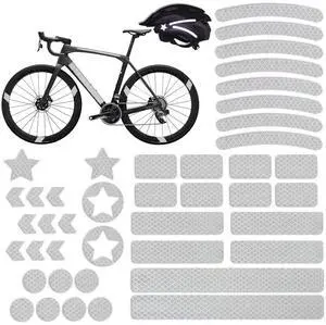 42Pcs Reflective Stickers, Reflective Decals Multi Shapes Kit, Waterproof Outdoor Safety Warning Reflective Stickers, Night Visibility Adhesive Stickers for Helmet, Bicycle, Car & Stroller 42Pcs Reflective Stickers, Reflective Decals Multi Shapes Kit, Waterproof Outdoor Safety Warning Reflective Stickers, Night Visibility Adhesive Stickers for Helmet, Bicycle, Car & Stroller