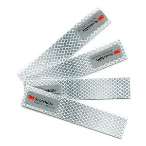Diamond Grade Reflective Sticker, 4pcs, Waterproof, All-Weather, 3M Material, White, for Car Diamond Grade Reflective Sticker, 4pcs, Waterproof, All-Weather, 3M Material, White, for Car