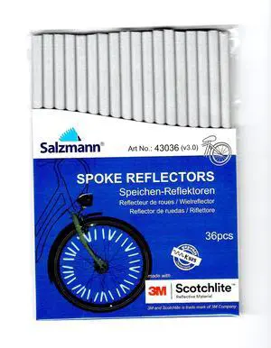 Spoke Reflectors for Bicycles | 36 Pieces | Made with 3M Scotchlite Reflective Material | High Visibility Wheel Reflectors Spoke Reflectors for Bicycles | 36 Pieces | Made with 3M Scotchlite Reflective Material | High Visibility Wheel Reflectors