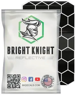 Hexagon Reflective Stickers for Helmet, Black | Motorcycle Helmet Stickers, 3M Waterproof Reflective Vinyl Tape for Hard Hats, Cars, and Bike Decals for Night Visibility Hexagon Reflective Stickers for Helmet, Black | Motorcycle Helmet Stickers, 3M Waterproof Reflective Vinyl Tape for Hard Hats, Cars, and Bike Decals for Night Visibility