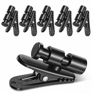 6 Pack Headphone Wire Clips, Rotatable Wire Clips Cable Cord Clamp Hooks Collar Clothing Clip Earphone Winder Earbud Cable Clip Clamp Hooks to Keep Microphone Cord for 2-4mmDiameter Round 6 Pack Headphone Wire Clips, Rotatable Wire Clips Cable Cord Clamp Hooks Collar Clothing Clip Earphone Winder Earbud Cable Clip Clamp Hooks to Keep Microphone Cord for 2-4mmDiameter Round