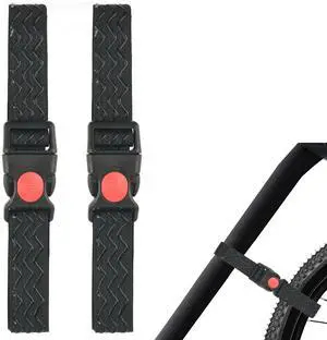 2 Pcs Bike Wheel Stabilizer Straps Anti-Slip Adjustable Fastening Tie Down Straps Reusable Versatile Hook & Loop Securing Straps 2 Pcs Bike Wheel Stabilizer Straps Anti-Slip Adjustable Fastening Tie Down Straps Reusable Versatile Hook & Loop Securing Straps