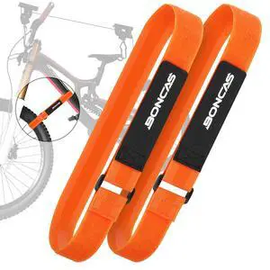 Adjustable Bike Rack Strap 24" Bicycle Wheel Stabilizer Straps with Innovative Gel Grip Keep The Bicycle Wheel from Spinning - Orange 2 Pack Adjustable Bike Rack Strap 24" Bicycle Wheel Stabilizer Straps with Innovative Gel Grip Keep The Bicycle Wheel from Spinning - Orange 2 Pack