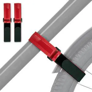 Heavy Duty Stitch Bike Straps for Rack, Premium 2PCS Adjustable Bike Rack Straps with Anti-Slip Gel Grip, Hook and Loop Bicycle Wheel Stabilizer Strap for Transportation and Storage Heavy Duty Stitch Bike Straps for Rack, Premium 2PCS Adjustable Bike Rack Straps with Anti-Slip Gel Grip, Hook and Loop Bicycle Wheel Stabilizer Strap for Transportation and Storage