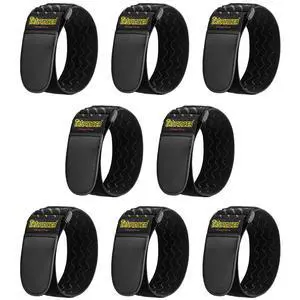 Elastic Cinch Straps with Anti-Slip Strips, 12'' x 2'' (8 Pack) | Heavy Duty Multipurpose Hook and Loop Straps for Extension Cords, Cables, Ropes, Hoses, Bikes, Pant Garters Elastic Cinch Straps with Anti-Slip Strips, 12'' x 2'' (8 Pack) | Heavy Duty Multipurpose Hook and Loop Straps for Extension Cords, Cables, Ropes, Hoses, Bikes, Pant Garters