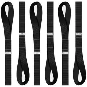 Soft Loop Tie Down Straps - 1,500 Load Capacity & 4,500 Lbs Breaking Strength - 6 Pack - Loops for Securing ATV, UTV, Motorcycles, Scooters, Dirt Bikes, Lawn & Garden Equipment Soft Loop Tie Down Straps - 1,500 Load Capacity & 4,500 Lbs Breaking Strength - 6 Pack - Loops for Securing ATV, UTV, Motorcycles, Scooters, Dirt Bikes, Lawn & Garden Equipment