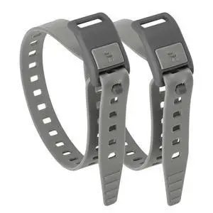 2-Pack Stiff TPU Utility Straps, 80kgf for Bike Moto Ski | 8-Figure Lock, 360° Wrap, Rigid TPU,-40~140°F, Connectable, Grey 2-Pack Stiff TPU Utility Straps, 80kgf for Bike Moto Ski | 8-Figure Lock, 360° Wrap, Rigid TPU,-40~140°F, Connectable, Grey