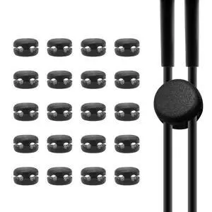 20-Pack Earphone Cable Sliders for 2mm Round Wire Headphones | Y splitter clip design, L/R wire adjustment, DIY cable organizer, secure cord management, earbuds and headset use 20-Pack Earphone Cable Sliders for 2mm Round Wire Headphones | Y splitter clip design, L/R wire adjustment, DIY cable organizer, secure cord management, earbuds and headset use