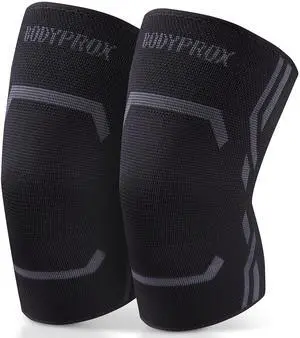 Knee Compression Sleeve for Men and Women (2 Pack), Knee Support Brace for Running and Work out (Medium) Knee Compression Sleeve for Men and Women (2 Pack), Knee Support Brace for Running and Work out (Medium)