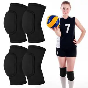 2 Pairs Volleyball Knee Pads Youth, Black Knee Pads for Girls, Women, Kids | Soft Protective Sports Knee Pads for Volleyball, Dance, Football, Yoga, Tennis, Running, Cycling & More 2 Pairs Volleyball Knee Pads Youth, Black Knee Pads for Girls, Women, Kids | Soft Protective Sports Knee Pads for Volleyball, Dance, Football, Yoga, Tennis, Running, Cycling & More
