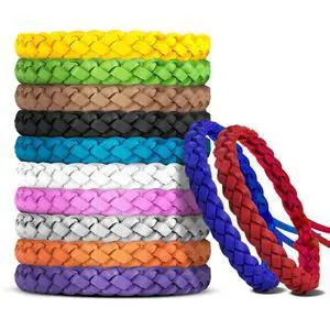 12 Pack Mosquito Repellent Bracelets, Natural DEET-Free | Individually Wrapped, Adjustable PU Leather Bug & Insect Repellent Bands for Kids & Adults, Indoor & Outdoor Use 12 Pack Mosquito Repellent Bracelets, Natural DEET-Free | Individually Wrapped, Adjustable PU Leather Bug & Insect Repellent Bands for Kids & Adults, Indoor & Outdoor Use