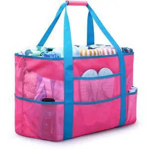 Mesh Beach Bag Extra Large Waterproof Sandproof Beach Tote Pool Swim Bag Travel Vacation Essentials Mesh Beach Bag Extra Large Waterproof Sandproof Beach Tote Pool Swim Bag Travel Vacation Essentials