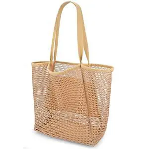 Beach Bag for Women, Causal Hobo Handbags with Zipper Inner Pocket | Foldable Swim Tote Bag for Beach Vacation Essentials Beach Bag for Women, Causal Hobo Handbags with Zipper Inner Pocket | Foldable Swim Tote Bag for Beach Vacation Essentials