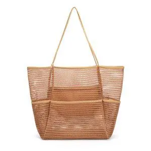 Beach Mesh Tote Bag for Women, Large Travel & Pool Bag, Lightweight Vacation Cruise Tote (Arrives Inside Out Flip to Use) Beach Mesh Tote Bag for Women, Large Travel & Pool Bag, Lightweight Vacation Cruise Tote (Arrives Inside Out Flip to Use)