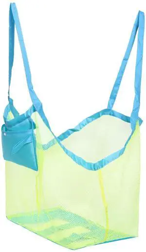 Mesh Beach Bag, Classic Mesh Beach Toy Tote Bag, Foldable Large Children's Toy Storage Bag Mesh Beach Bag, Classic Mesh Beach Toy Tote Bag, Foldable Large Children's Toy Storage Bag