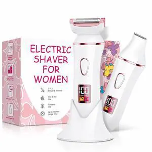 Women's Bikini Trimmer, Electric Razor, IPX7 Waterproof Wet & Dry Shaver | Replaceable Trimming Head Women's Bikini Trimmer, Electric Razor, IPX7 Waterproof Wet & Dry Shaver | Replaceable Trimming Head