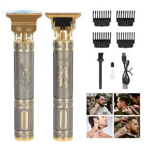 Professional Hair Clipper for Men - Rechargeable Cordless T-Blade Trimmer with 4 Guides, USB-C Fast Charge, Metal Body for Beard, Hair & Body Grooming Professional Hair Clipper for Men - Rechargeable Cordless T-Blade Trimmer with 4 Guides, USB-C Fast Charge, Metal Body for Beard, Hair & Body Grooming