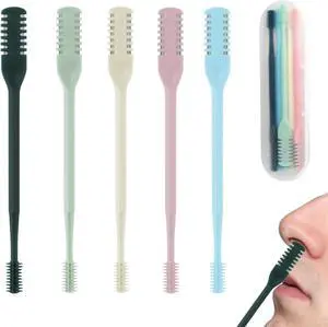5PCS Manual Nose Hair Trimmer, Double-Sided, 5 Colors | Double-sided manual trimmer with a 360° rotating design helps trim nose hair safely and efficiently. 5PCS Manual Nose Hair Trimmer, Double-Sided, 5 Colors | Double-sided manual trimmer with a 360° rotating design helps trim nose hair safely and efficiently.