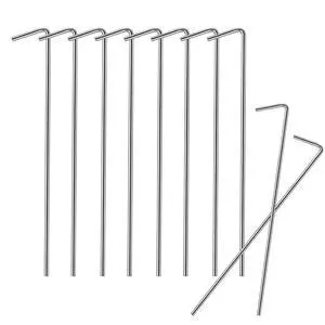 10 Pack Tent Stakes 6.5 Inch Heavy Duty Metal Ground Pegs for Outdoor Decorations Canopy Camping Gardening Yard Christmas Tent Accessories Camping Essentials 10 Pack Tent Stakes 6.5 Inch Heavy Duty Metal Ground Pegs for Outdoor Decorations Canopy Camping Gardening Yard Christmas Tent Accessories Camping Essentials
