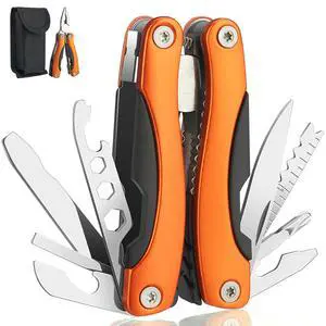 Needle Nose Pliers, Multi Tool, Hiking Essentials, Fathers Gifts, Pocket Knife, Multitool Pliers, Camping Knife with Holster and Nylon Sheath for Outdoor, Fishing, Hunting, Hiking Needle Nose Pliers, Multi Tool, Hiking Essentials, Fathers Gifts, Pocket Knife, Multitool Pliers, Camping Knife with Holster and Nylon Sheath for Outdoor, Fishing, Hunting, Hiking