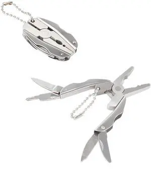 Polished 6-in-1 Mini Stainless Steel Multitool Pliers | Professional Multi Tools Pocket Knife For Camping Outdoor Polished 6-in-1 Mini Stainless Steel Multitool Pliers | Professional Multi Tools Pocket Knife For Camping Outdoor