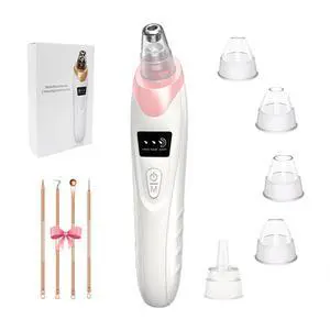 Blackhead Remover Pore Vacuum,Facial Pore Cleaner Blackhead Vacuum (Pink) | 5 Suction Power,5 Probes,USB Rechargeable Pore Vacuum Tool for Adult Blackhead Remover Pore Vacuum,Facial Pore Cleaner Blackhead Vacuum (Pink) | 5 Suction Power,5 Probes,USB Rechargeable Pore Vacuum Tool for Adult