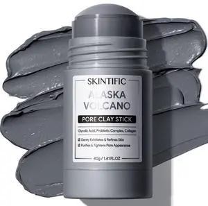 Deep Pore Cleansing Blackhead Remover Face Mask Stick, Mud Mask with Natural Alaska Volcano Clay, Gentle Exfoliating, Smoothing Skin, Non-Drying, Skincare Facial Mask Deep Pore Cleansing Blackhead Remover Face Mask Stick, Mud Mask with Natural Alaska Volcano Clay, Gentle Exfoliating, Smoothing Skin, Non-Drying, Skincare Facial Mask