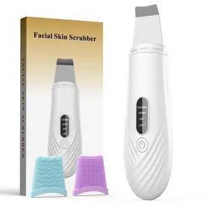 Skin Scrubber Face Spatula, Blackhead Remover Tool for Facial Deep Cleansing, Face Spatula Pore Cleaner with 4 Modes, Whitehead Remover, Blackhead Extractor, Face Scrubber (White) Skin Scrubber Face Spatula, Blackhead Remover Tool for Facial Deep Cleansing, Face Spatula Pore Cleaner with 4 Modes, Whitehead Remover, Blackhead Extractor, Face Scrubber (White)
