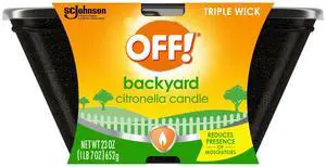 Off 3 Wick Citronella Bucket, 23 oz, Pack of 1 Off 3 Wick Citronella Bucket, 23 oz, Pack of 1