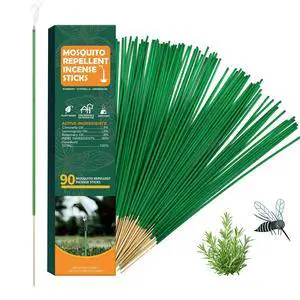 90 pcs Mosquito Repellent Outdoor Patio Sticks, Citronella Repellent Incense Sticks, Natural Essential Oil Incense, Repel Mosquito for Indoor, Patio, Camping, Fishing 90 pcs Mosquito Repellent Outdoor Patio Sticks, Citronella Repellent Incense Sticks, Natural Essential Oil Incense, Repel Mosquito for Indoor, Patio, Camping, Fishing