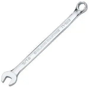 5/16" Combination Wrench, 12-Point Box End & Hex Opening 5/16 in 5/16" Combination Wrench, 12-Point Box End & Hex Opening 5/16 in