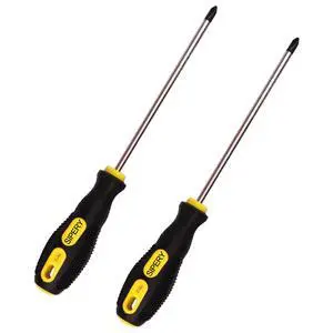 2Pcs Phillips Screwdriver 6 inch Shaft Non-Slip Grip Screwdriver Magnetic Tip 6mm PH2 Cross Head Screwdriver 2Pcs Phillips Screwdriver 6 inch Shaft Non-Slip Grip Screwdriver Magnetic Tip 6mm PH2 Cross Head Screwdriver