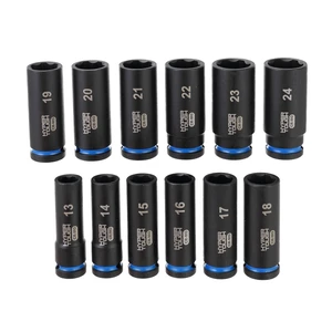 Hyper Tough 1/2-Inch Drive Impact Deep Socket Set, Metric, 12 Pieces Hyper Tough 1/2-Inch Drive Impact Deep Socket Set, Metric, 12 Pieces