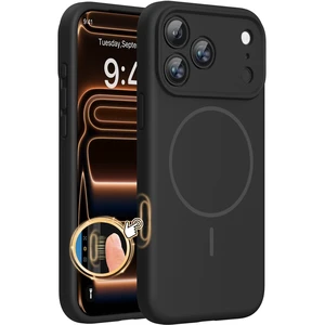 For iPhone 17 Pro Case, Silicone, Dark Black | Compatible with MagSafe, Soft Microfiber Lining,Shockproof Drop Protection Phone Case for 17 Pro For iPhone 17 Pro Case, Silicone, Dark Black | Compatible with MagSafe, Soft Microfiber Lining,Shockproof Drop Protection Phone Case for 17 Pro